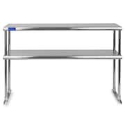 AMGOOD 18in X 48in Stainless Steel Double-Tier Shelf AMG DOS-1848